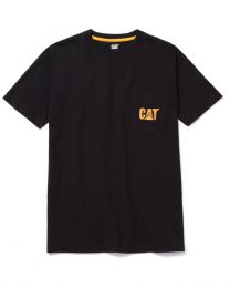 Caterpillar Work Wear Men's Logo Pocket T-Shirt Black - 1510552-016