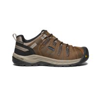 KEEN Utility Men's Flint II Waterproof Steel Toe Work Shoe Cascade Brown/Orion Blue - 1023236