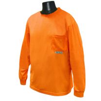 Radians Men's Non-Rated Long Sleeve T-shirt with Max-Dri™ Hi-Vis Orange - ST21-NPOS