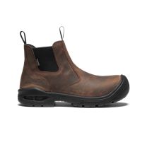 KEEN Utility Men's Juneau Romeo Soft Toe Waterproof Work Boot Dark Earth/Black - 1025703