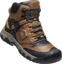 KEEN Men's Ridge Flex Mid Waterproof Boot Bison/Golden Brown - 1025666