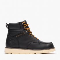 Georgia Boot Men's Core 37 Wedge 6" Moc-Toe Work Boot Steel Toe Black - GB00766