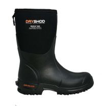 Dryshod Men's Mudcat Mid Soft Toe Work Boot Black/Orange - MDC-MM-BK