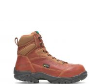 HYTEST Men's  6" Apex Composite Toe Metatarsal Guard C Waterproof Work Boot Brown - K12251