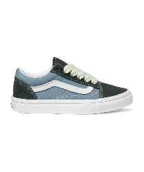 VANS Kids' Old Skool Shoe 2-Tone Green/Blue - VN000CYV24O