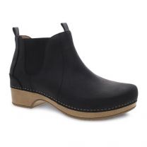 Dansko Women's Becka Boot Black Oiled Pull Up Leather - 9433021600