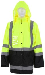 MCR SAFETY Luminator® Class 3 Hi-Vis Lightweight Rain Jacket Green - 508SJ