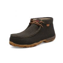Twisted X Women's Alloy Toe Work Chukka Driving Moc Work Boot Charcoal/Brown - WDMAL02