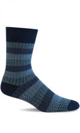 Sockwell Men's Ticking Tweed Essential Comfort Socks Navy - LD94M-600