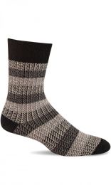 Sockwell Men's Ticking Tweed Essential Comfort Socks Black - LD94M-900