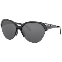 Oakley Women's Trailing Point Sunglasses Polished Black/Prizm Black Polarized (65 mm) - 0OO9447-94470465