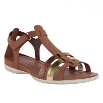 ECCO Women's Flash T-Strap Sandal Mink/Gold/Hammered Bronze - 240873-60871
