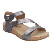 Josef Seibel Women's Tonga 25 Sandal Anthrazit (grey metallic) - 78519-38700