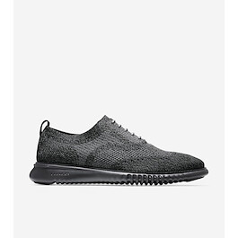 Cole Haan Men's 2.ZERØGRAND Wingtip Stitchlite Oxford Black/Magnet