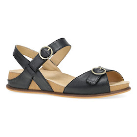 Dansko Women's Candace Sandal Black Burnished Nappa Leather - 7801100300
