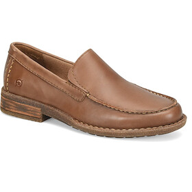 Born Men's Roger Moc Toe Loafer Brown (Maple) Full Grain Leather - BM0025106