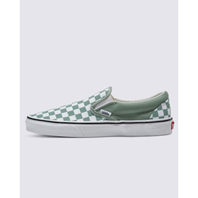 VANS Unisex Classic Slip-On Checkerboard Shoe Iceberg Green - VN000BVZCJL