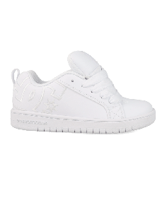 DC Shoes Unisex Kids' Court Graffik Shoes White - DC01664103-WHT