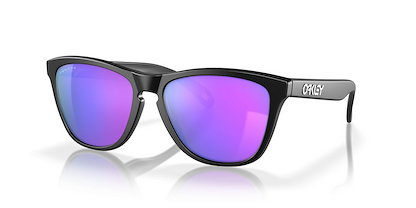 Oakley Men's Frogskins Sunglasses Matte Black/Prizm Violet (55 mm) -  0OO9013-9013H6 55
