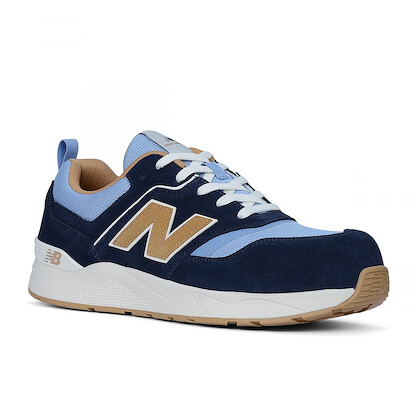 NEW BALANCE SAFETY Men's Elite Lite Composite Toe EH Work Shoe Blue/Coffee - MUELEHBC