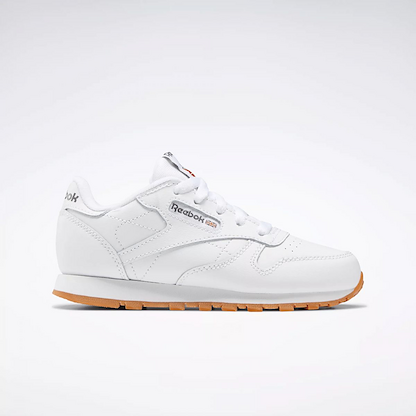 Reebok Unisex Kids' Classic Leather Sneaker White/Gum/Int - 100000166