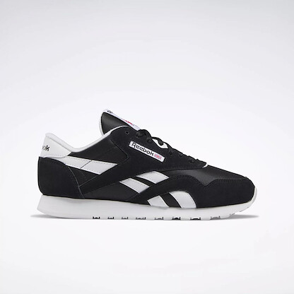 Reebok Men's Classic Nylon Shoes Core Black/Ftwr White/Ftwr White - 100009273
