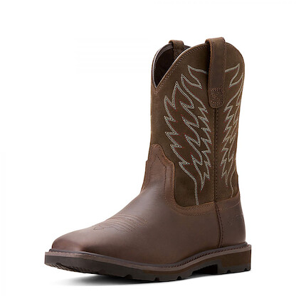 ARIAT WORK Men's 10" Groundbreaker Soft Toe Work Boot Brown - 10020059