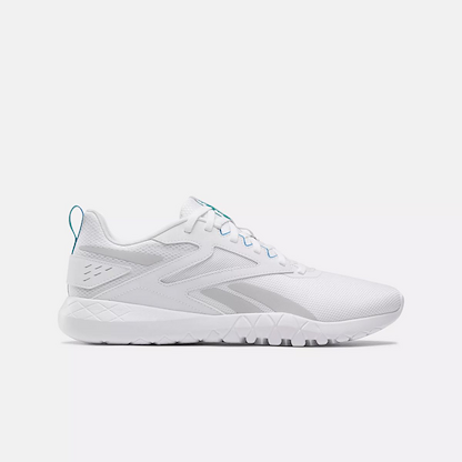 Reebok Men's Flexagon Energy Trail 4 Sneaker, Footwear White/Grey 1/Kinetic Blue