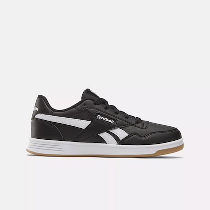 Reebok Boy's Court Advance Sneaker, Black/White/Gum