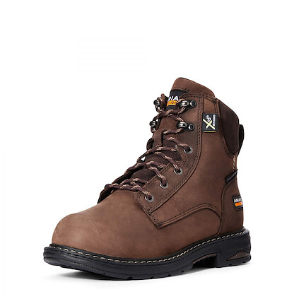 ARIAT WORK Women's 6" Casey Composite Toe Internal Metatarsal Guard Work Boot Oily Distressed Brown - 10033995