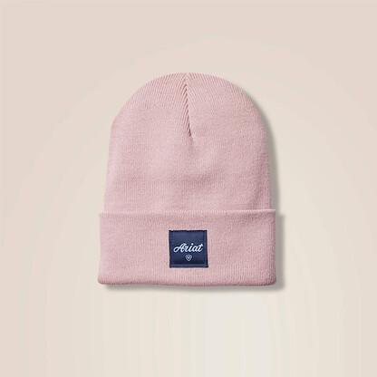 Ariat Women's Square Patch Beanie Pale Rose - 10046848