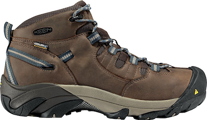 KEEN Utility Men's Detroit Mid Steel Toe Work Boot Slate Black - 1007004