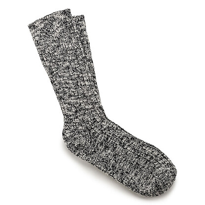 BIRKENSTOCK Men's Cotton Slub Socks Black Gray - 1008039
