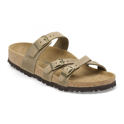 BIRKENSTOCK Women's Florida Tobacco Brown Oiled Leather (narrow width) - 1015931