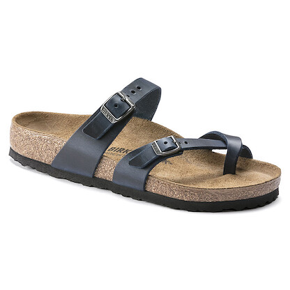BIRKENSTOCK Women's Mayari Blue Oiled Leather (regular width) - 1019658