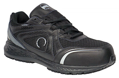 HOSS Women's Reno Composite Toe EH Non-Metallic Waterproof Work Shoe Black Action Leather - 20230