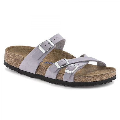 BIRKENSTOCK Women's Franca Soft Footbed Purple Fog Nubuck (regular width) - 1024209