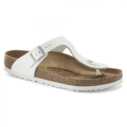 BIRKENSTOCK Women's Gizeh White Leather (regular width) - 1024328