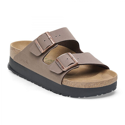 Papillio by BIRKENSTOCK Women's Arizona Flex Platform Mocha Birko-Flor (narrow width) - 1027417