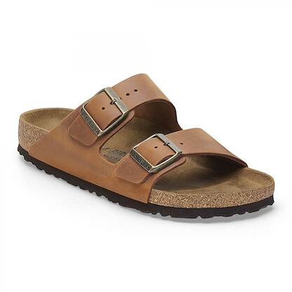 Birkenstock Unisex Arizona Cognac Oiled Leather (regular width) - 1028272