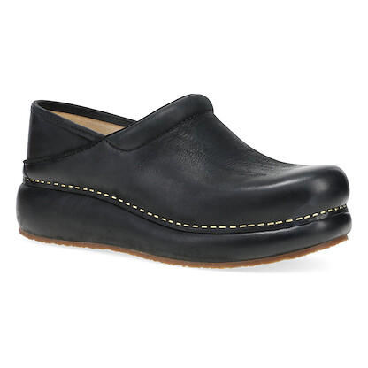 Dansko Women's Platform Pro Clog Black Burnished Nubuck - 10301100600