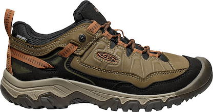 KEEN Men's Targhee IV Waterproof Hiking Shoes Sea Turtle/Roasted Pecan - 1030691