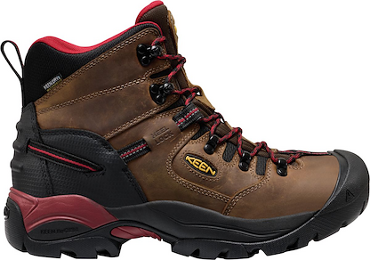 KEEN Utility Men's 6" Pittsburgh Energy Waterproof Carbon Toe Work Boot Bison/Black - 1032285