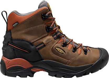 KEEN Utility Men's 6" Pittsburgh Energy Soft Toe  Waterproof Work Boot Cascade Brown/Black - 1032286