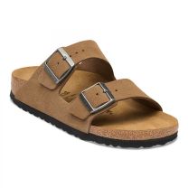 Birkenstock Womens Arizona - Suede Dark Tea Narrow