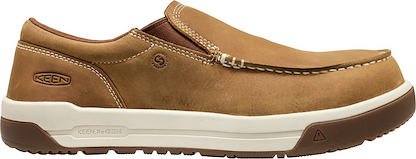 KEEN Utility Men Gibson Slip-On Carbon Composite Toe Work Shoes  Belgian/Gum