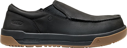 KEEN Utility Men Gibson Slip-On Carbon Composite Toe Work Shoes Black/Gum