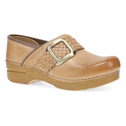 Dansko Women's Pro Braided Clogs Honey Distressed Leather - 10600581212