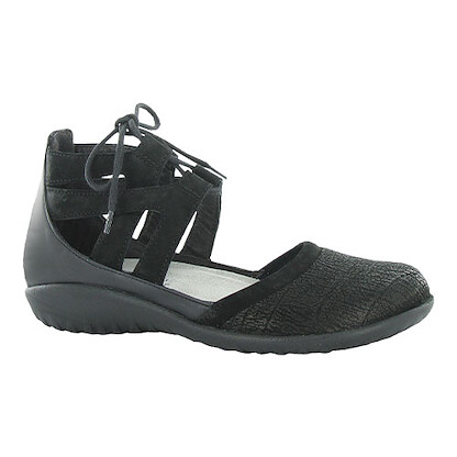 Naot Women's Kata Black Crackle/Black Velvet/Black Raven - 11152-NAZ
