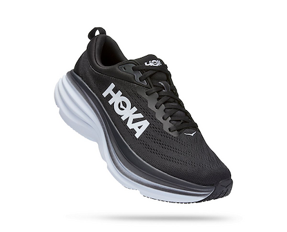 HOKA Men's Bondi 8 Black/White - 1123202-BWHT